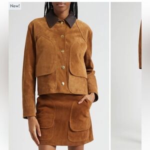 Veronica Beard Brown Leather Jacket